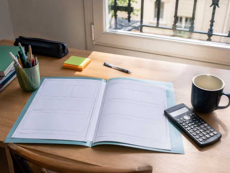Dossier d’aide au logement d’un jeune actif posé sur un bureau